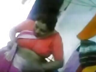 Desi aunty engages in taboo sex with someone from near the law, leading to intense anal action.